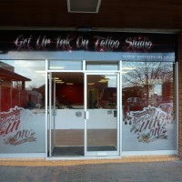 Aluminium Composite fascia sign and frosted vinyl window graphics