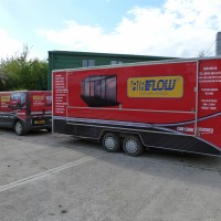 Air Flow van and trailer with Vinyl Wrap