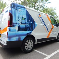 Crowcon - partial vinyl wrap & vinyl graphics